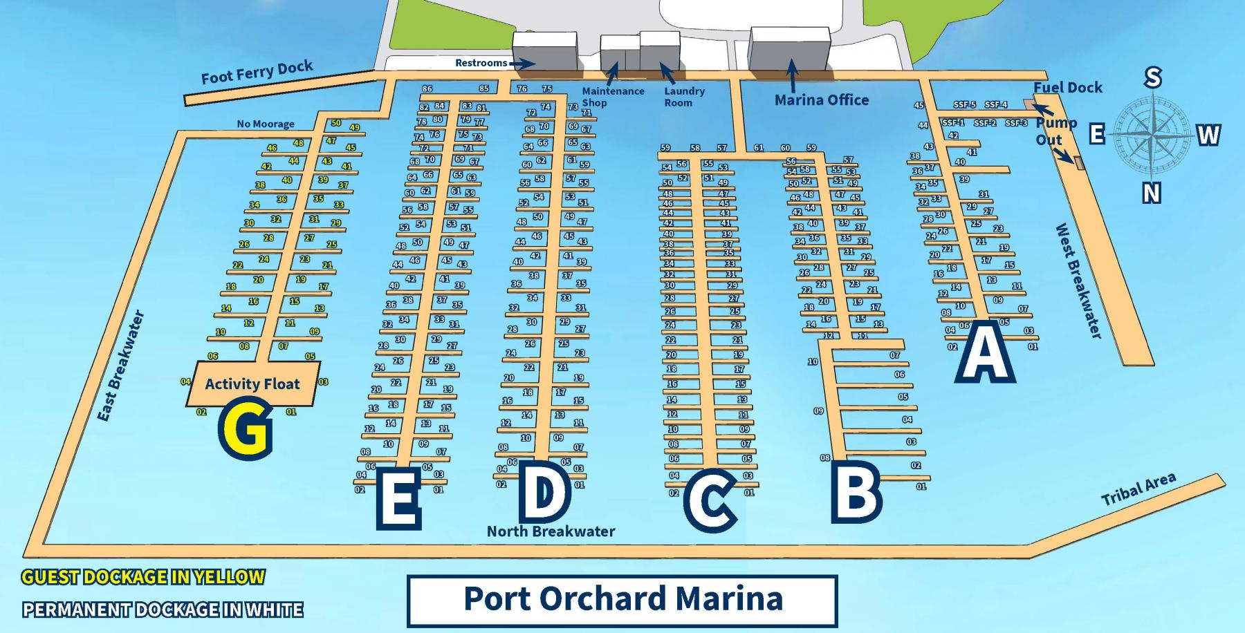Port Orchard Marina Map