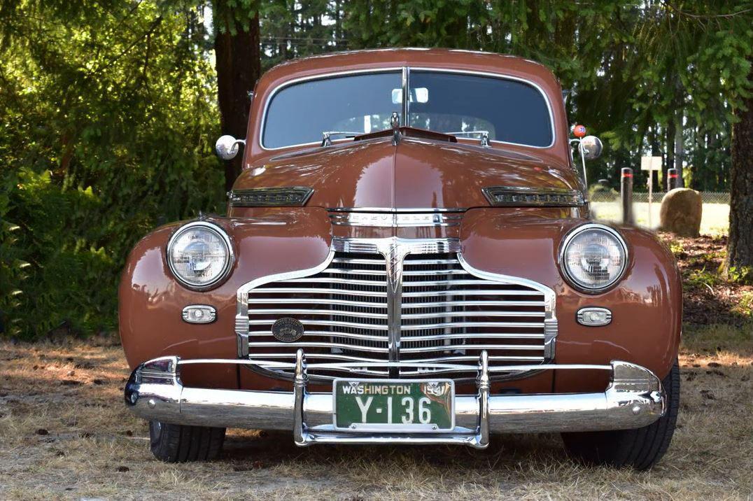 Front end of a classic car